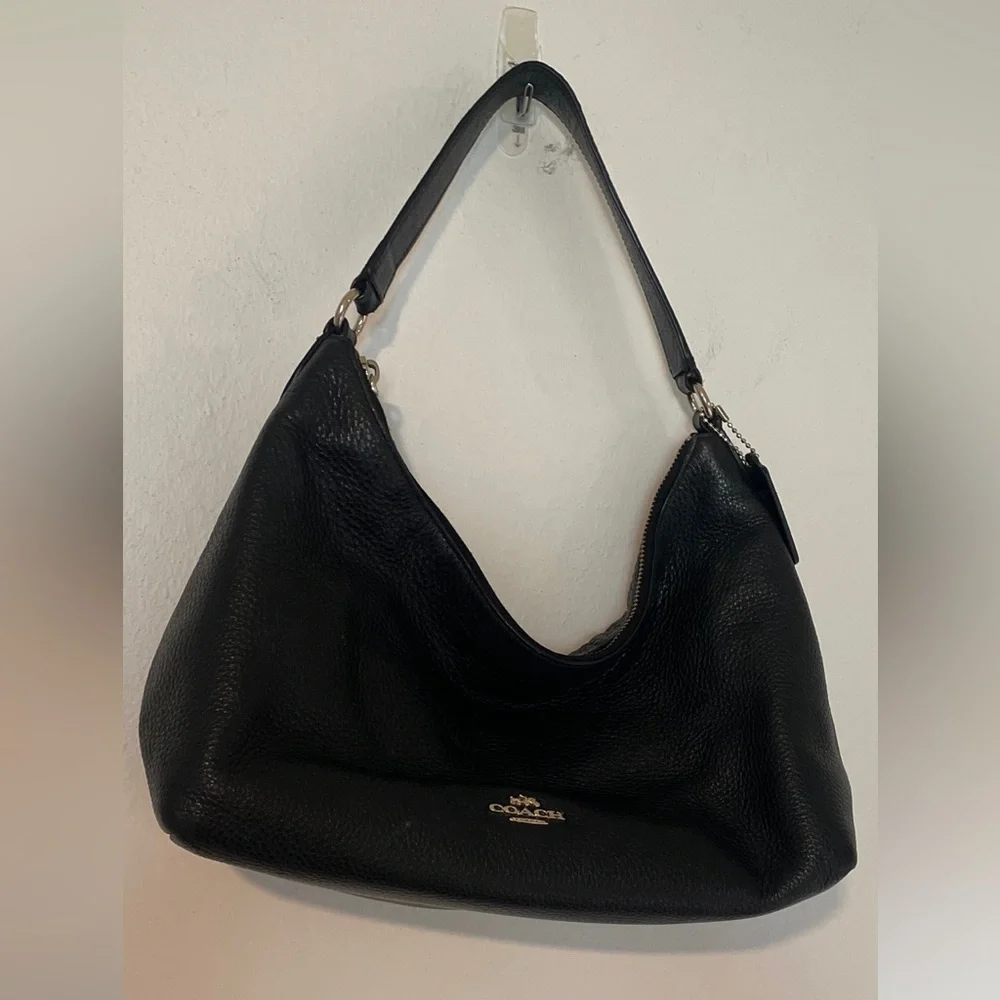 Coach Classic Celeste Hobo Black Leather Shoulder Bag M1532 F36628